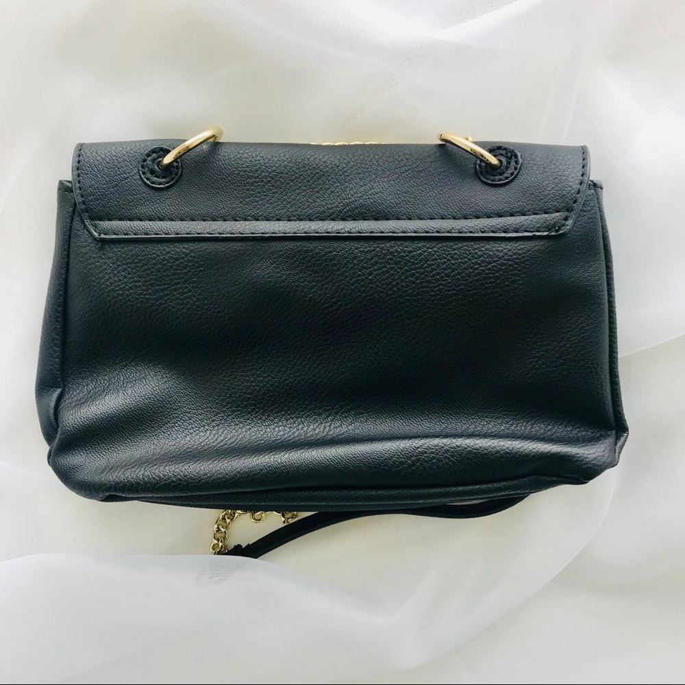 Black Floral Embroidered Over the Shoulder Bag - Picture 9 of 10
